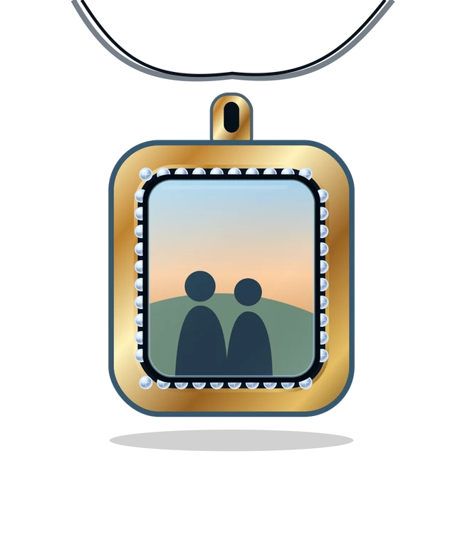 Gold necklace concept